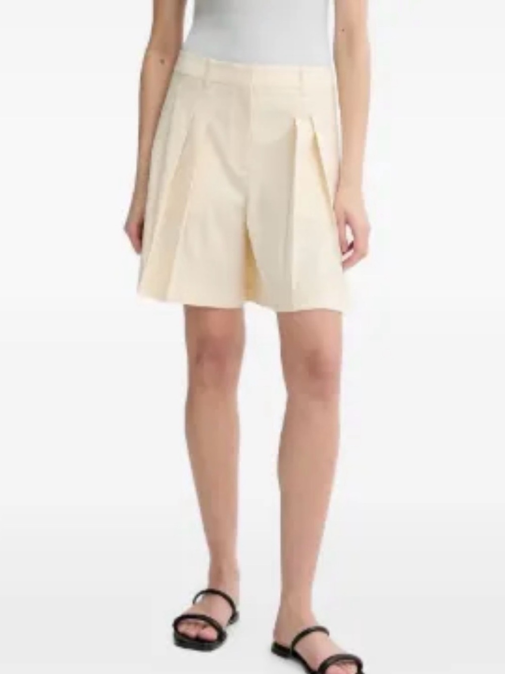 Zimmermann lemon Pleated Bermuda Shorts Sz 10 US
